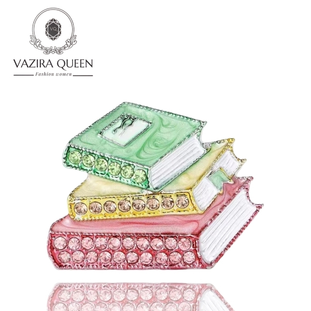 VQ Books Brooch